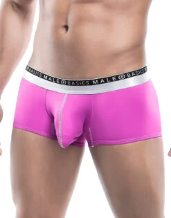 Malebasics Men's Ergonomic Pouch Trunk MBE01 -Underline Fashion Store MBE01 HotPink 6