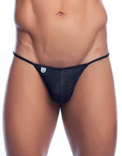 MOB Microfiber V-Thong MBL06 -Underline Fashion Store MBL06 Black