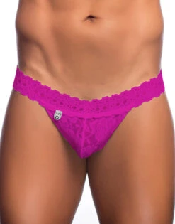 MOB Lace Waist Thong MBL29 12 MOB Lace Waist Thong MBL29 -Underline Fashion Store MBL29 HotPink