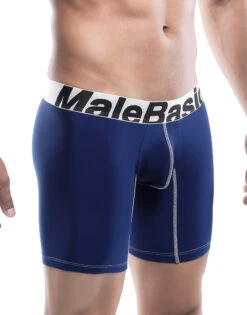 Malebasics Microfiber Performance Boxer Brief MBM02 -Underline Fashion Store MBM02 NAVY 2