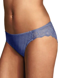 Maidenform Comfort Devotion Lace Back Tanga 40159 -Underline Fashion Store Maidenform 40159 C5T Navy WWhite Dot B