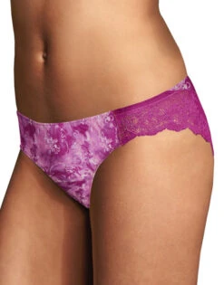 Maidenform Comfort Devotion Lace Back Tanga 40159 -Underline Fashion Store Maidenform 40159 O3M Grape Floral Sketch wGrape Valor B