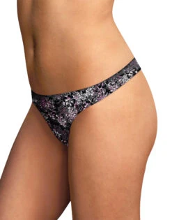 Maidenform Comfort Devotion Thong 40149 -Underline Fashion Store Maidenform 40149 Painted Black Floral B