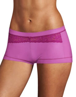 Maidenform Dream Boyshort 40774 -Underline Fashion Store Maidenform 40774 4CR Purple Rose wRazzleberry Lace and Trim B