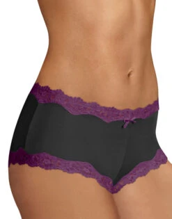 Maidenform Cheeky Scalloped Lace Hipster 40837 20 Maidenform Cheeky Scalloped Lace Hipster 40837 -Underline Fashion Store Maidenform 40837 Black w Rum Raisin B