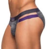 Male Power Heather Haze Cutout Bikini Grey 487-244