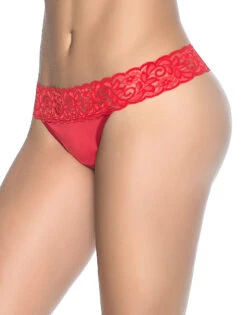 Mapale Lace Essentials Cotton Thong 96 -Underline Fashion Store Mapale 96 Red B 1