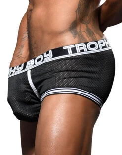Andrew Christian Trophy Boy Mesh Boxer 92397 -Underline Fashion Store Mar 92397Boxer Black03