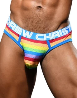 Andrew Christian Pride Mesh Brief W/ Almost Naked 92399 -Underline Fashion Store Mar 92399Brief01