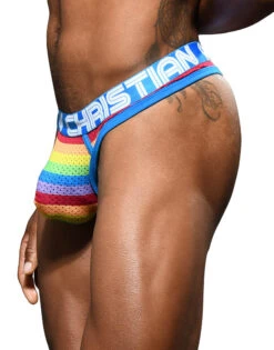 Andrew Christian Pride Mesh Thong W/ Almost Naked 92401 5 Andrew Christian Pride Mesh Thong W/ Almost Naked 92401 -Underline Fashion Store Mar 92401Thong03