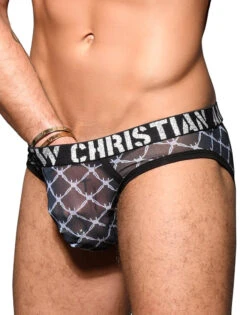 Andrew Christian Almost Naked Barbed Wire Sheer Bubble Butt Jock 92038 -Underline Fashion Store May 92038Jock02 001