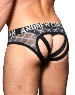 Andrew Christian Almost Naked Barbed Wire Sheer Bubble Butt Jock 92038 -Underline Fashion Store May 92038Jock04 001