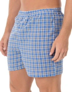 Munsingwear Men's Assorted Broad Cloth Boxer Short 3-Pack KNOMW572CB -Underline Fashion Store Munsigwear KNOMW572CB Assorted Blue B 1