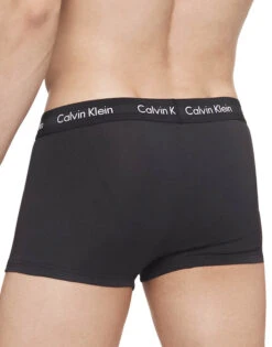 Calvin Klein Cotton Stretch Wicking 3 Pack Low Rise Trunk NB2614 -Underline Fashion Store NB2614 001 alternate2