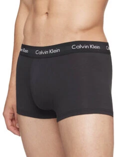 Calvin Klein Cotton Stretch Wicking 3 Pack Low Rise Trunk NB2614 -Underline Fashion Store NB2614 001 alternate3