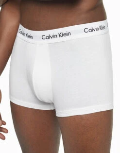 Calvin Klein Cotton Stretch Wicking 3 Pack Low Rise Trunk NB2614 -Underline Fashion Store NB2614 100 alternate3