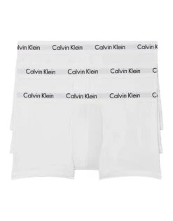 Calvin Klein Cotton Stretch Wicking 3 Pack Low Rise Trunk NB2614