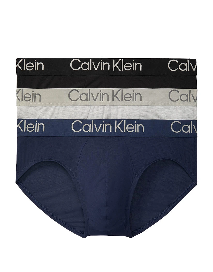 Calvin Klein Eco Pure Modal 3-Pack Hip Brief NB3186 1 Calvin Klein Eco Pure Modal 3-Pack Hip Brief NB3186