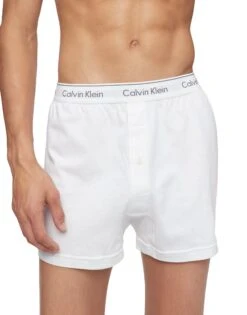 Calvin Klein Cotton Classics 3 Pack Knit Boxer NB4005 -Underline Fashion Store NB4005 100 alternate2