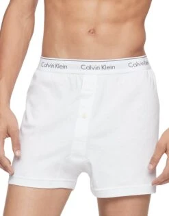 Calvin Klein Cotton Classics 3 Pack Knit Boxer NB4005 -Underline Fashion Store NB4005 100 main