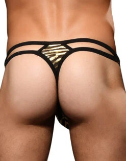 Andrew Christian MASSIVE Tiger Sheer Thong 92240 -Underline Fashion Store Nov 92240Thong05