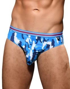 Andrew Christian Camo Boy Brief 3-Pack W/ Almost Naked 92260 -Underline Fashion Store Nov 922603 Pack Blue01