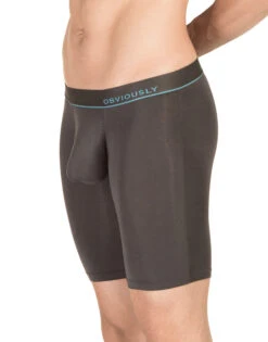 Obviously Men's PrimeMan Long Boxer Brief A01 -Underline Fashion Store Obviously A01 Titanium 1B B 3