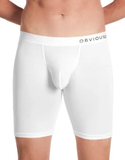 Obviously Men's PrimeMan Long Boxer Brief A01 -Underline Fashion Store Obviously A01 White 1N B 2