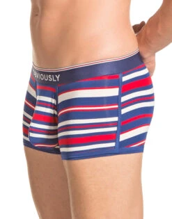 Obviously Men's PrimeMan Trunk A03 -Underline Fashion Store Obviously A03 Red Navy White 1J B 2