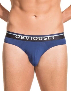 Obviously Men's PrimeMan Hipster Brief A04 -Underline Fashion Store Obviously A04 Navy 1C B 1