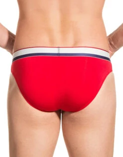 Obviously Men's PrimeMan Hipster Brief A04 -Underline Fashion Store Obviously A04 Red 1D B 2