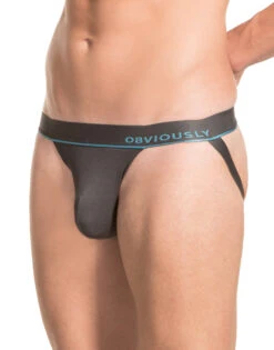 Obviously Men's PrimeMan Jockstrap A07 18 Obviously Men's PrimeMan Jockstrap A07 -Underline Fashion Store Obviously A07 Titanium 1B B 2