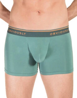 Obviously Men's EveryMan Boxer Brief 3 Inch Leg B00 9 Obviously Men's EveryMan Boxer Brief 3 Inch Leg B00 -Underline Fashion Store Obviously B00 Teal 1G B 1