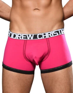 Andrew Christian Almost Naked Cotton Boxer 92183 -Underline Fashion Store Oct 92183Boxer Fuchsia01