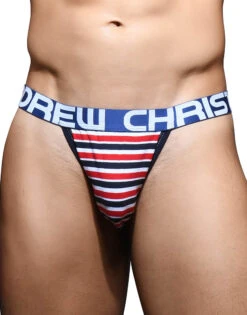 Andrew Christian Avalon Stripe Jock W/ Almost Naked 92215