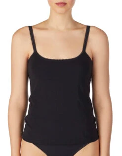 On Gossamer Pima Cotton Reversible Camisole 1427 -Underline Fashion Store On Gossamer 1427 Black F 1
