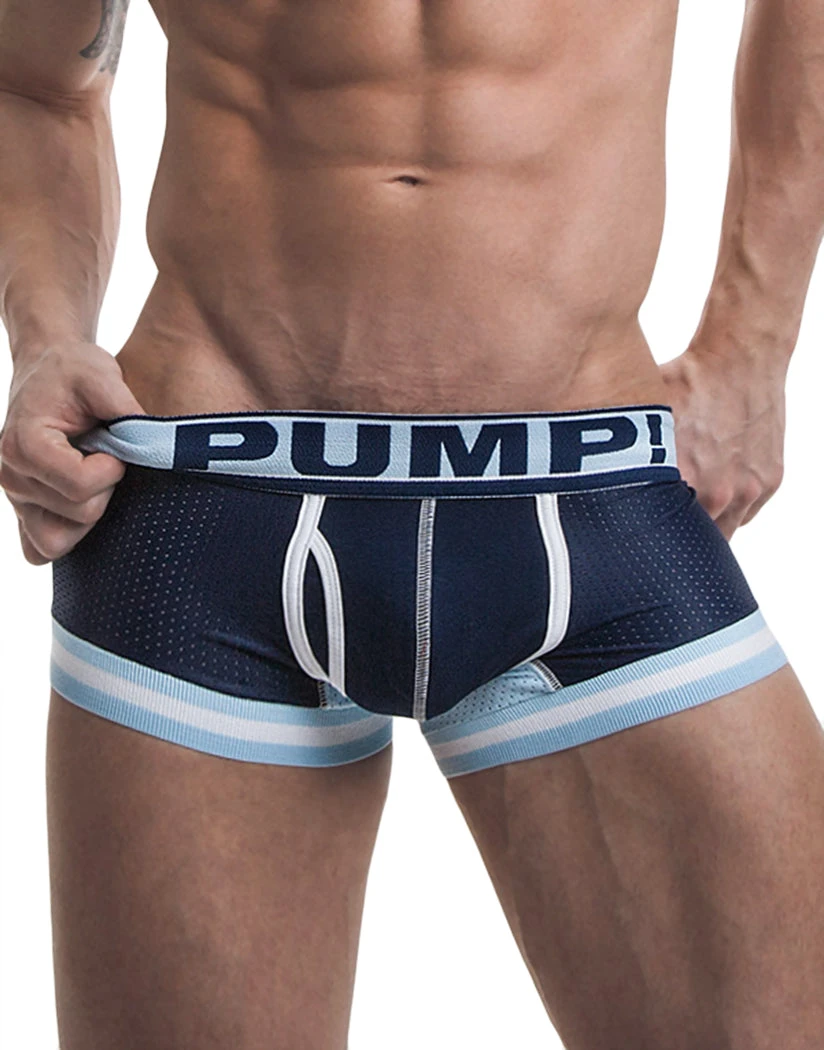 PUMP! Men's Touchdown Blue Steel Low Rise Mesh Trunk Navy 11051 1 PUMP! Men's Touchdown Blue Steel Low Rise Mesh Trunk Navy 11051