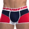 PUMP Academy Free Fit Low Rise Red/White/Navy Trunk 11074