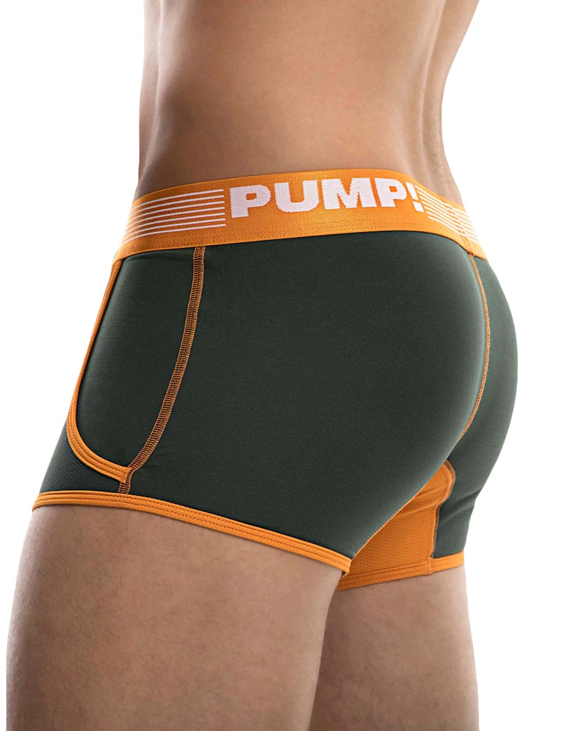 PUMP! Squad Low Rise Cotton Mesh Jogger Trunk Green/Orange/White 11080 3 PUMP! Squad Low Rise Cotton Mesh Jogger Trunk Green/Orange/White 11080 - Image 3