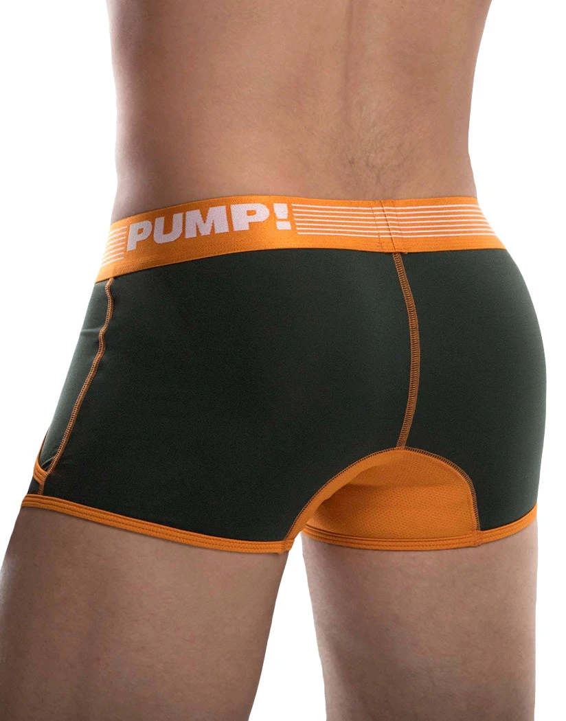 PUMP! Squad Low Rise Cotton Mesh Jogger Trunk Green/Orange/White 11080 2 PUMP! Squad Low Rise Cotton Mesh Jogger Trunk Green/Orange/White 11080 - Image 2