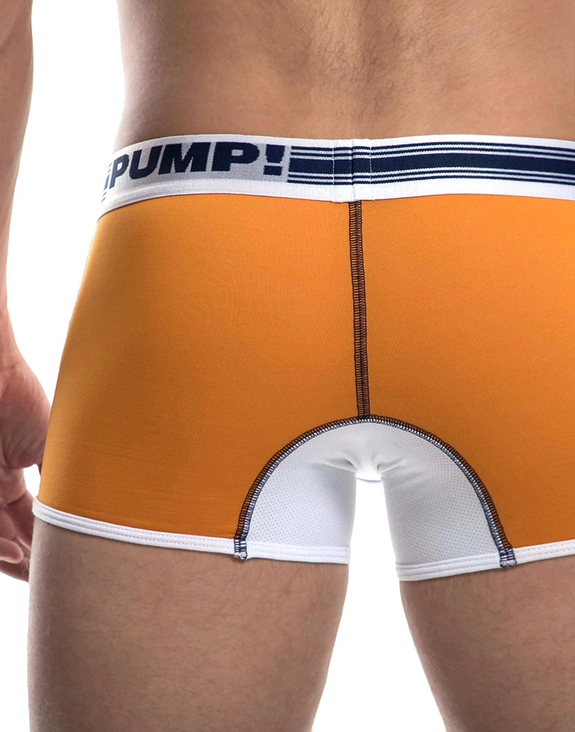 PUMP Varsity Low Rise Cotton Mesh Jogger Trunk Orange/Navy/White 11081 2 PUMP Varsity Low Rise Cotton Mesh Jogger Trunk Orange/Navy/White 11081 - Image 2