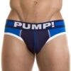 PUMP! Men's Titan Low Rise Cotton Mesh Brief Blue 12018