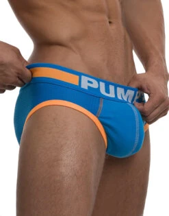PUMP! Men's Cruise Low Rise Mesh Brief Blue 12030