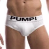 PUMP! Men's Classic Low Rise Mesh White Briefs 12008