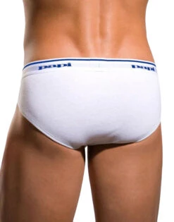 Papi 3-Pack Pure Cotton Low Rise Briefs 554101 20 Papi 3-Pack Pure Cotton Low Rise Briefs 554101 -Underline Fashion Store Papi 554101 White 100 B 3