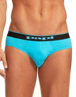 Papi 3-Pack Cotton Stretch Low Rise Briefs 980403 -Underline Fashion Store Papi 980403 Black Cobalt Blue 941 B 3
