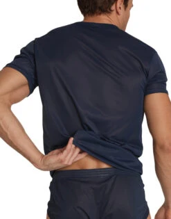 Players Tricot Nylon Crew T-Shirt NTS1 -Underline Fashion Store Players NTS1 Navy T 2