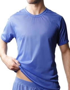 Players Tricot Nylon Crew T-Shirt NTS1 -Underline Fashion Store Players NTS1 Royal Blue T