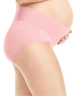 Playtex Maternity Fold Down Modern Brief 3-Pack PMMDBF -Underline Fashion Store Playtex PMMDBF In the Navy White Dot Print White Gentle Peach B 2