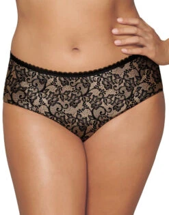 Playtex Incredibly Smooth Cheeky Hipster PSCHHL -Underline Fashion Store Playtex PSCHHL Black Nude Lace Print B